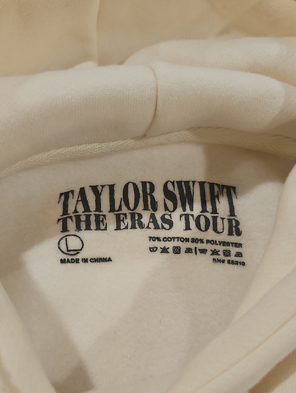 Taylor Swift | The Eras Tour I Beige Hoodie Size L - Picture 8 of 10